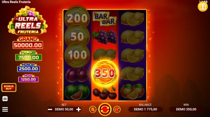 Ultra Reels Fruteria - Coin Collect mynt með gildum